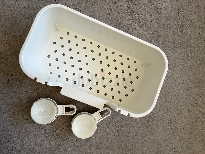 TISKEN Basket with suction cup, white - IKEA product (NEW)63210903019779111