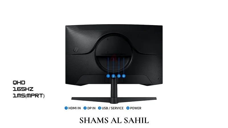 Samsung 27 Inch Odyssey G5 165hz Gaming Monitor, QHD Resolution, 1ms (mprt), 27G563197142866433113