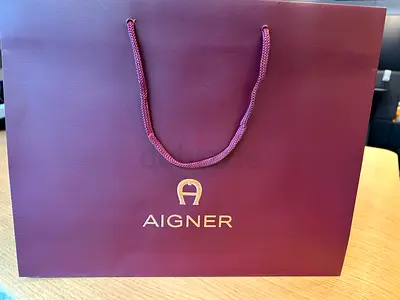 Aigner shopping paper bag new