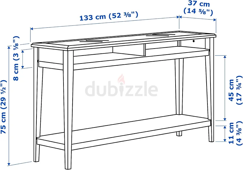 IKEA Liatorp Console Dressing Table White Glass63209848232579112