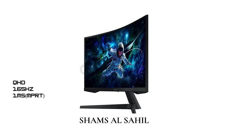 Samsung 27 Inch Odyssey G5 165hz Gaming Monitor, QHD Resolution, 1ms (mprt), 27G563197142866433112