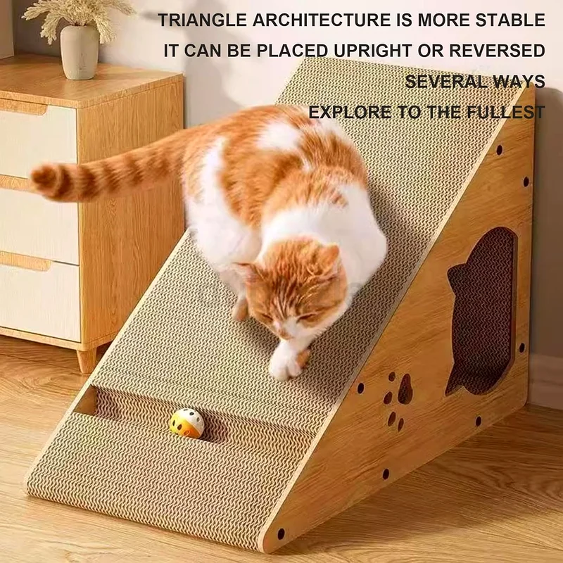 2291 - Beauty Cat Scratcher, 57×37cm Cardboard Cat Scratch Pad, Cat Cave Design63201692560515112