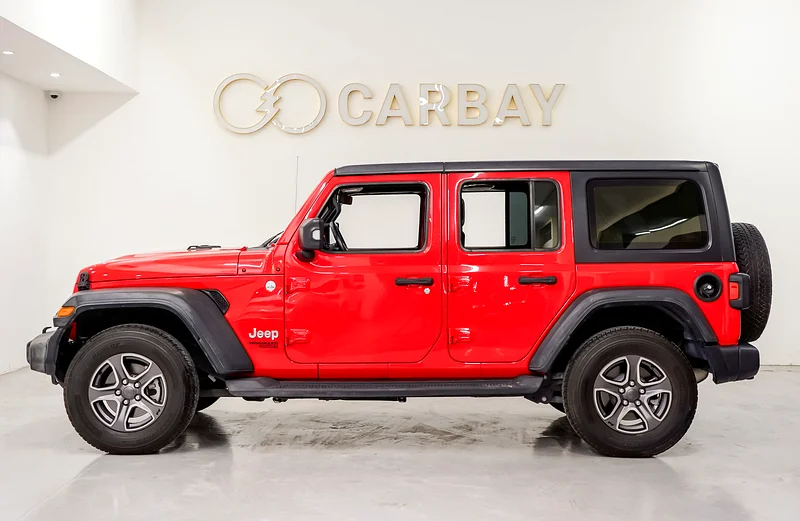 AED 1551 PM | JEEP WRANGLER UNLIMITED 2018 | PRISTINE CONDITION | 1 YEAR WARRANTY | GCC63398601787139113