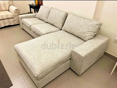 IKEA Kivik L shape sofa beige like a brand new