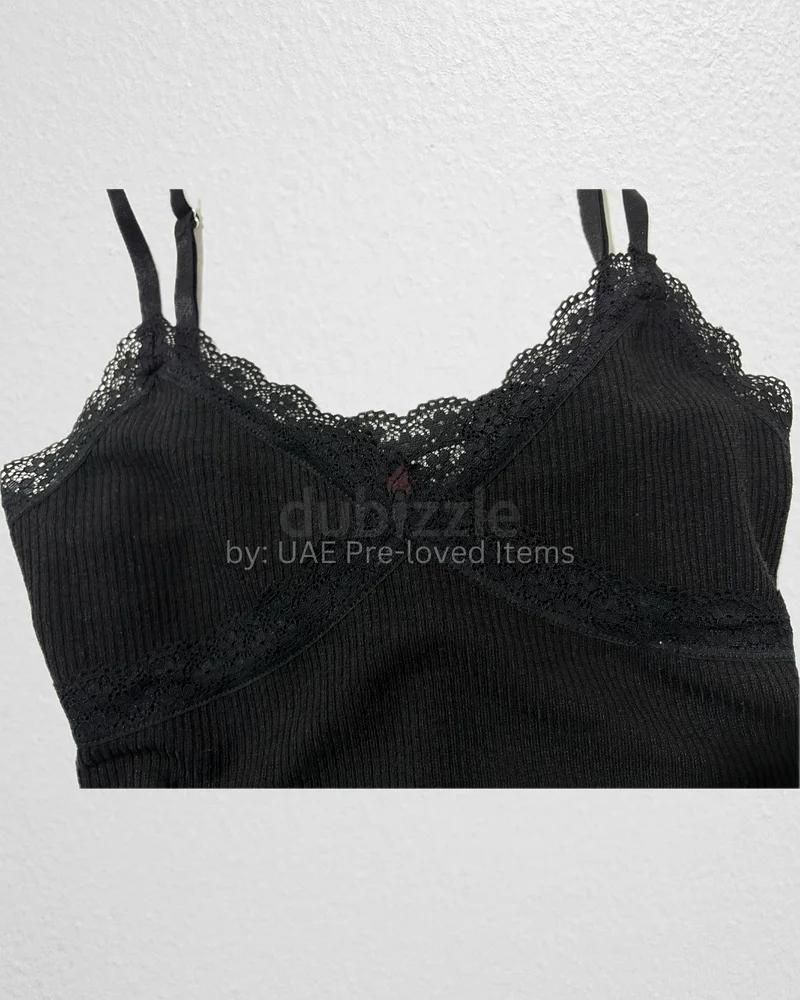 HM Black Lace Trim Cami Top63201172849155111