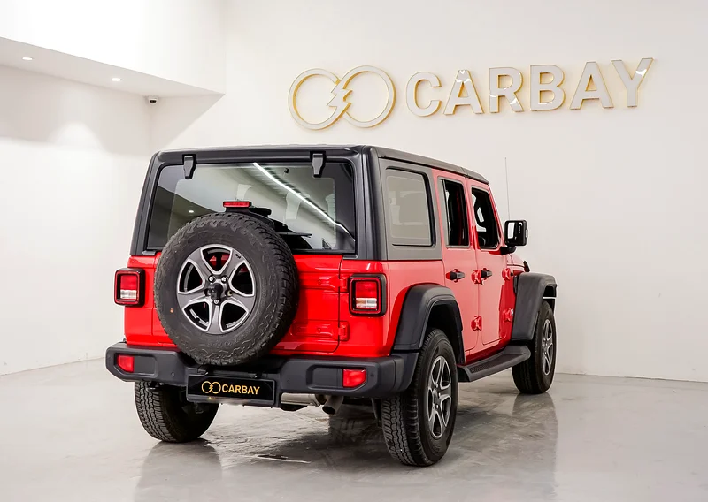 AED 1551 PM | JEEP WRANGLER UNLIMITED 2018 | PRISTINE CONDITION | 1 YEAR WARRANTY | GCC63398601787139114