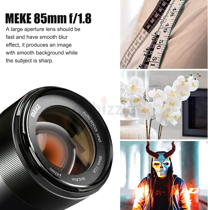 85mm F1.8 Full Frame Auto Focus Medium-Telephoto Portrait Lens Compatible with Canon EOS EF Mount63203187715843113