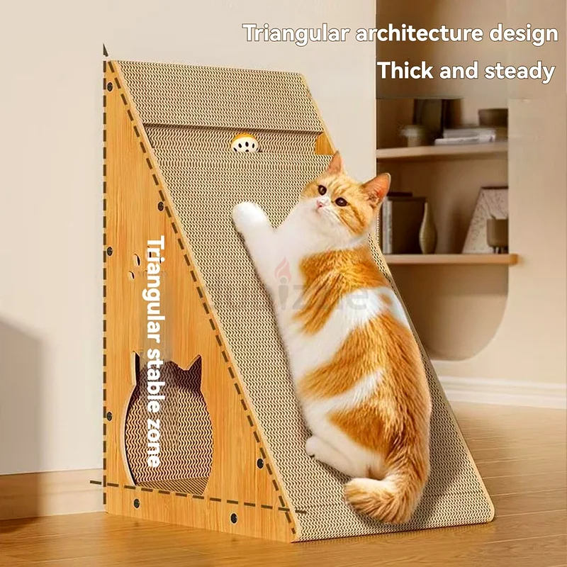 2291 - Beauty Cat Scratcher, 57×37cm Cardboard Cat Scratch Pad, Cat Cave Design63201692560515113