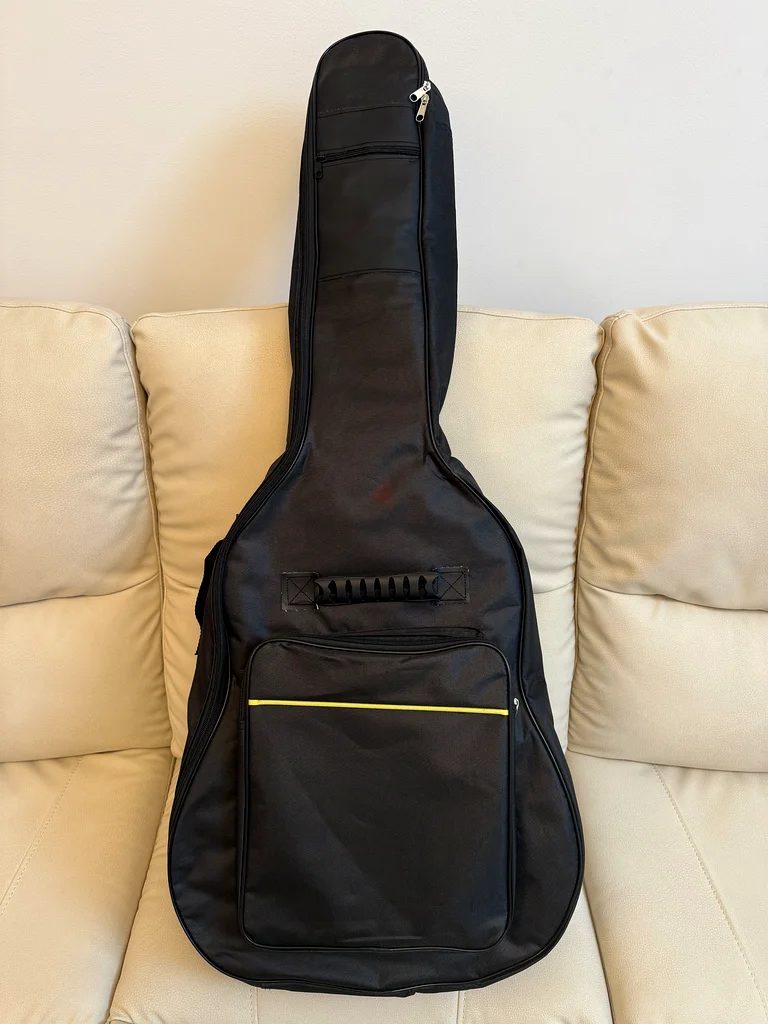 New Pink Acoustic Guitar - Free Case And Pick!63209843366146112