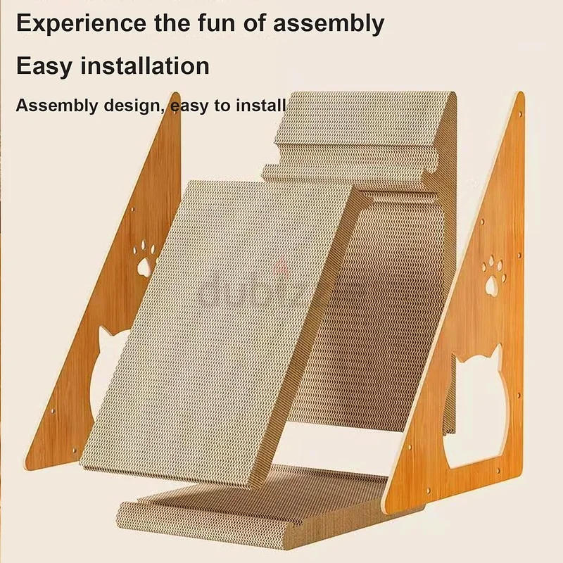 2291 - Beauty Cat Scratcher, 57×37cm Cardboard Cat Scratch Pad, Cat Cave Design63201692560515114