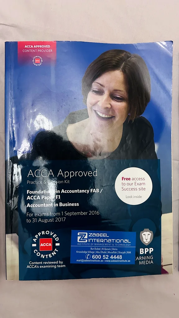ACCA BOOKS F1,F2F3F563208393833985112