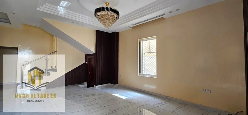 A two-story villa in Ajman. The first floor has a hall with a private bathroom, a master maid’s roo63235097615490113