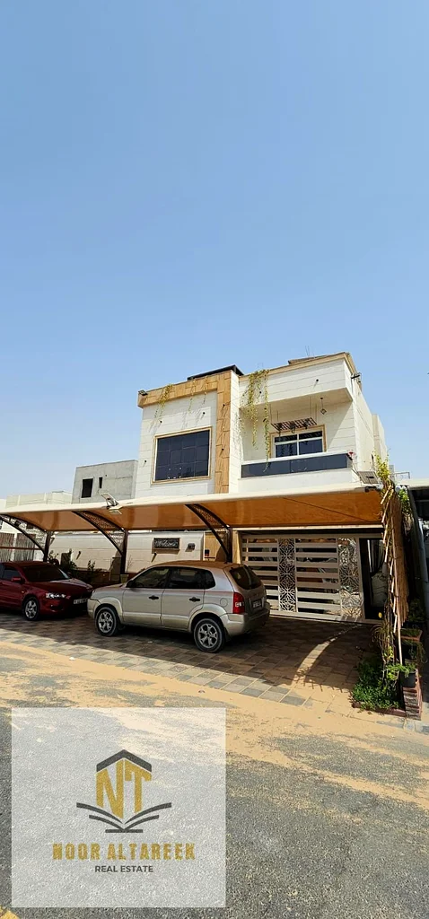 A two-story villa in Ajman. The first floor has a hall with a private bathroom, a master maid’s roo632350976154901123