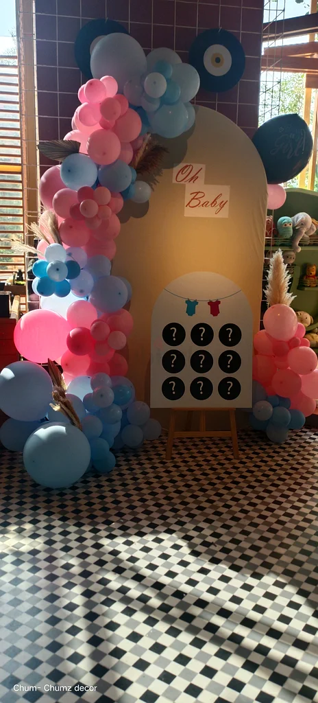 Baby shower balloon decorations63217338030466112