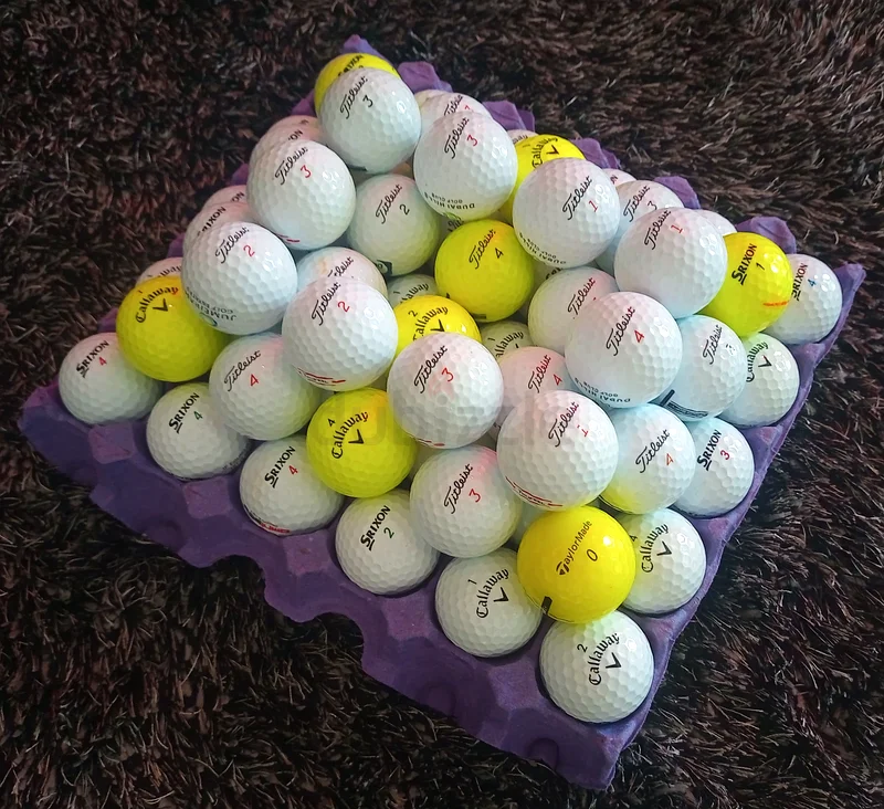 كرات غولف مختلطة العلامة التجارية بحالة جيدة (عبوة من 60)63197145739651113
