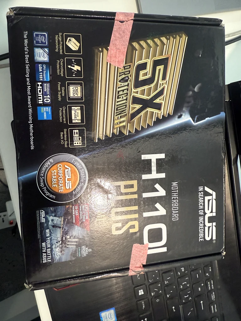 Motherboard ASUS H110-i plus ; intel 6 included63196636901377111