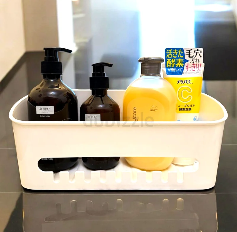 Space-Saving Self Adhesive Bath Rack for Ultimate Organization63210903064834111