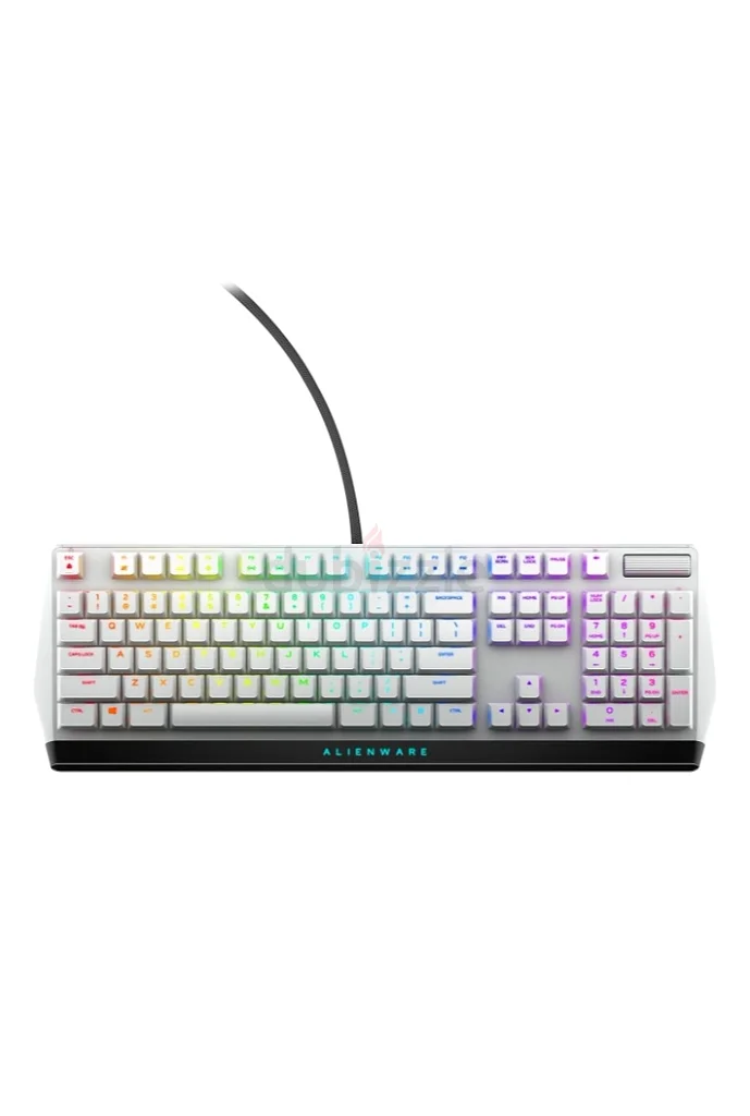 لوحة مفاتيح ألعاب Alienware AW منخفضة الارتفاع مع إضاءة خلفية RGB - طراز 510K بلون ضوء قمري63198628183169113