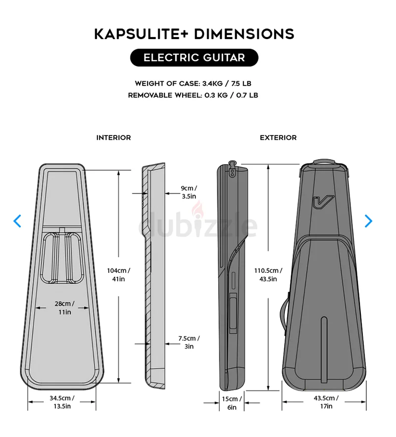 Gruv Kapsulite Plus Case for Electric Guitar (Black)63209843339266113