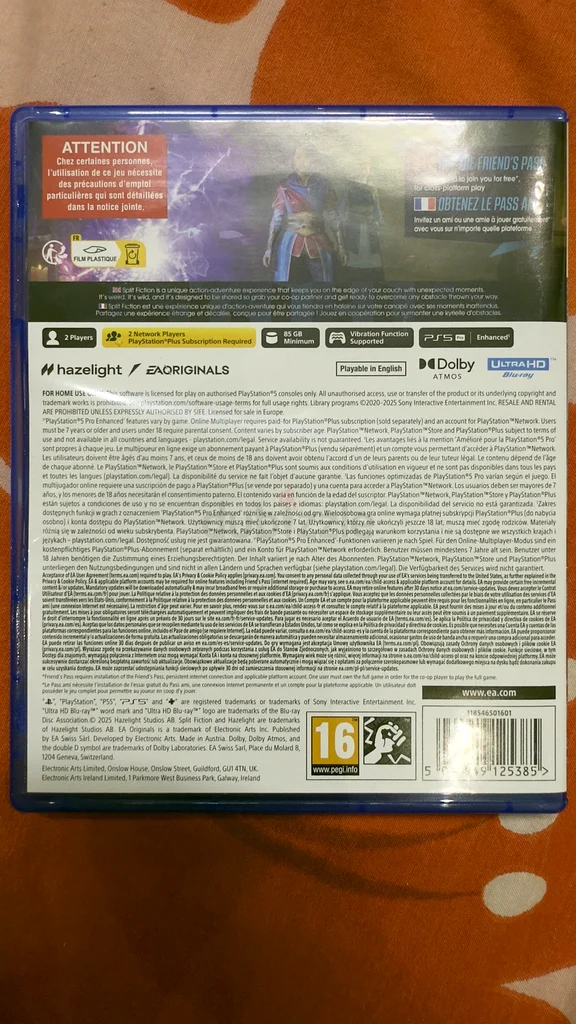 Split Fiction Ps5 Game for Sale63205365986434111