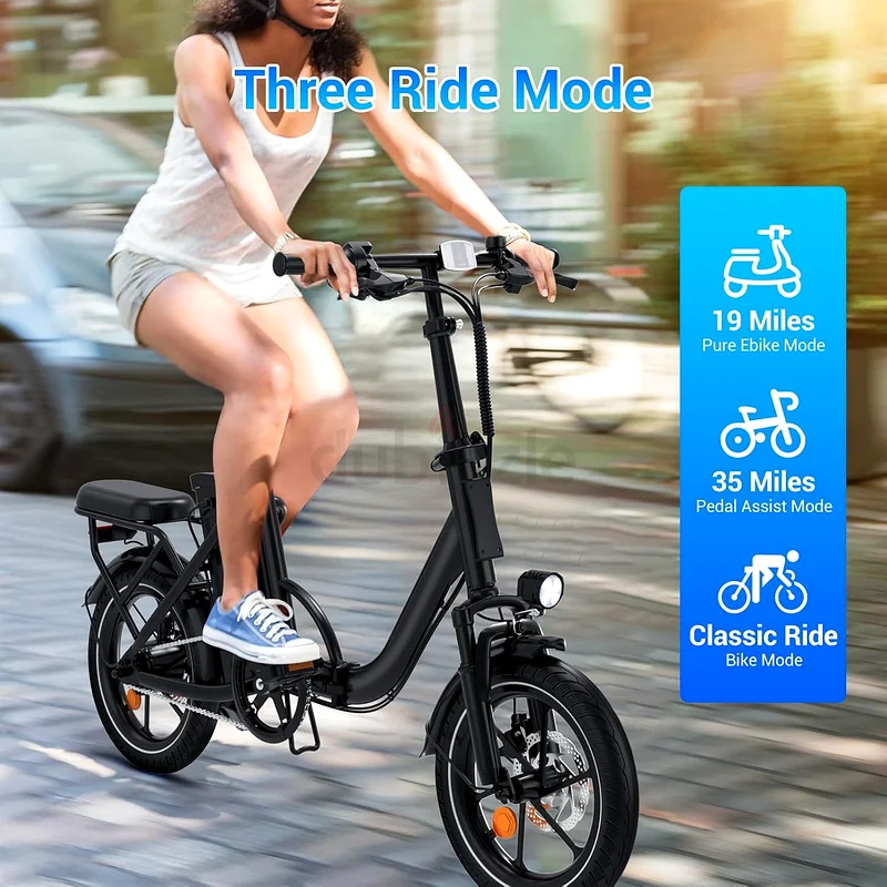 Wind Horse Folding Ebike for Adults Up to 35 Miles, 16 Electric Bike for Adults63197145654659111