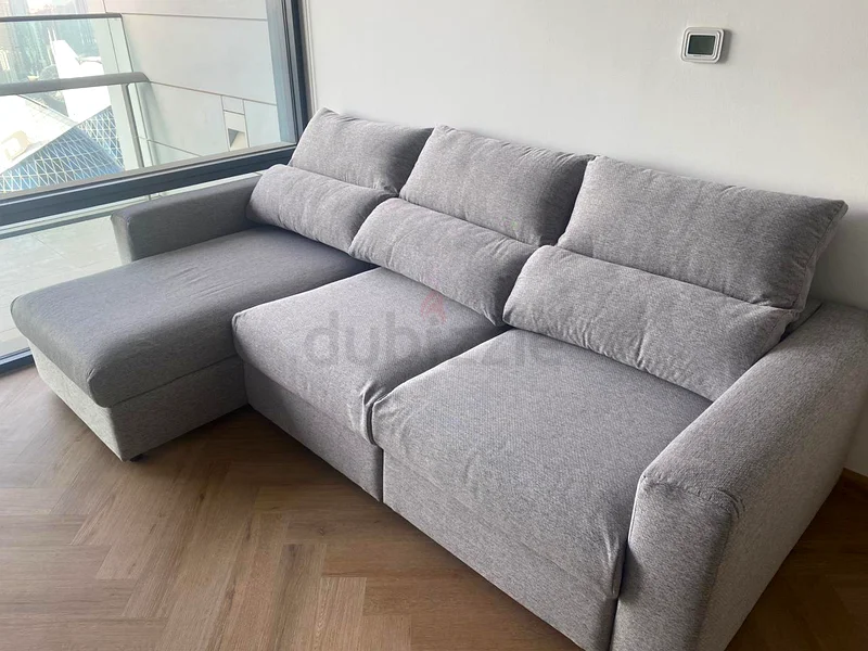 Selling IKEA Eskilstuna L shape sofa bed light Grey63211429527169111