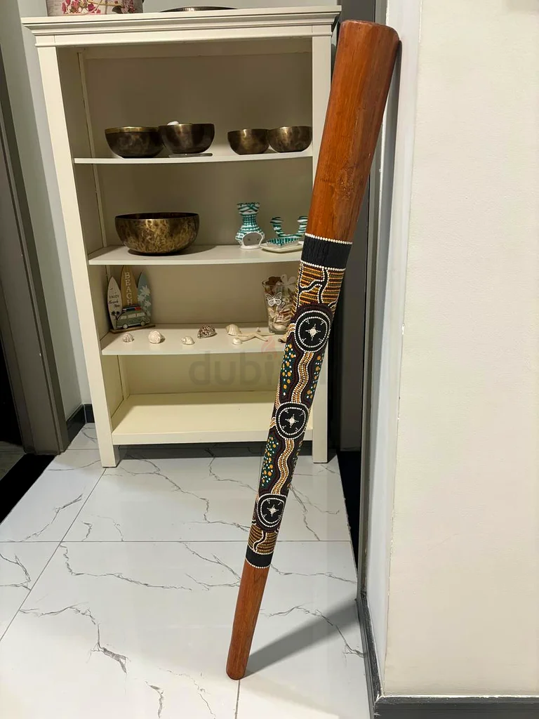 Exquisite Handcrafted DIDGERIDOO WOOD 130cm - didgeridoo with aboriginal paintings63205893369218112