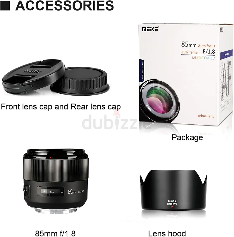 85mm F1.8 Full Frame Auto Focus Medium-Telephoto Portrait Lens Compatible with Canon EOS EF Mount63203187715843111