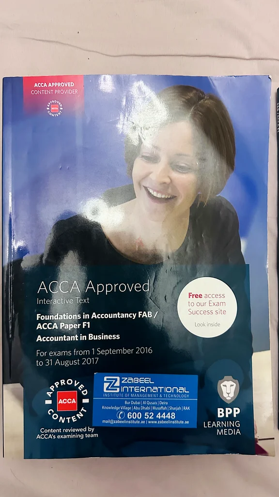 ACCA BOOKS F1,F2F3F563208393833985111
