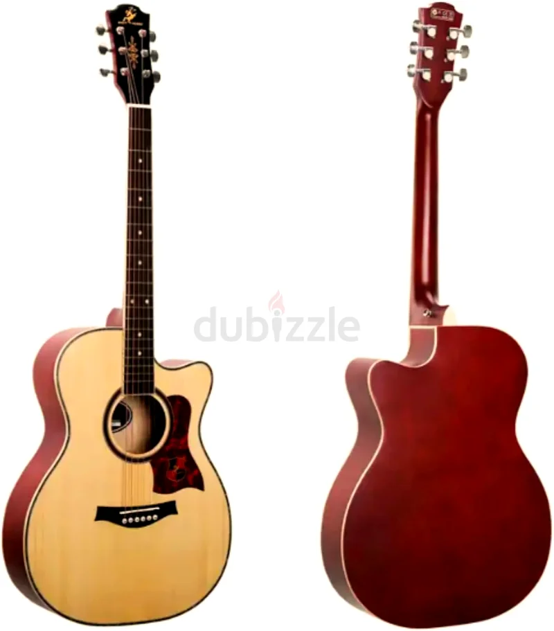 MegArya Swift Horse Series Premium Full Size Guitar 40 inch Cutaway Acoustic Guitar with Spruce Wood63208864762753111