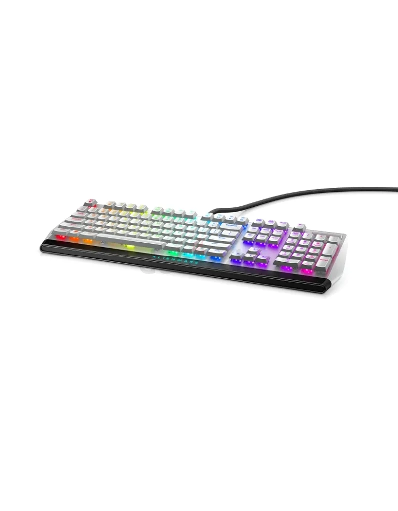 لوحة مفاتيح ألعاب Alienware AW منخفضة الارتفاع مع إضاءة خلفية RGB - طراز 510K بلون ضوء قمري63198628183169112