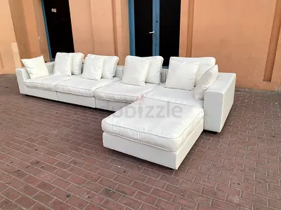 Almost brand new Marina Home feather filled Modular Sofa Sets with footstool