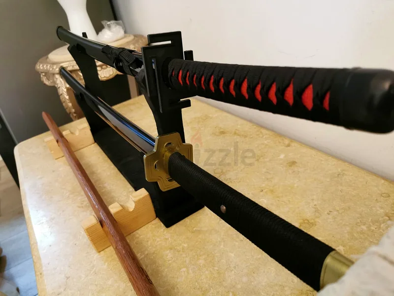 Wooden Katana Set With Wooden Stand - Perfect for Home Decoration63207411592194111
