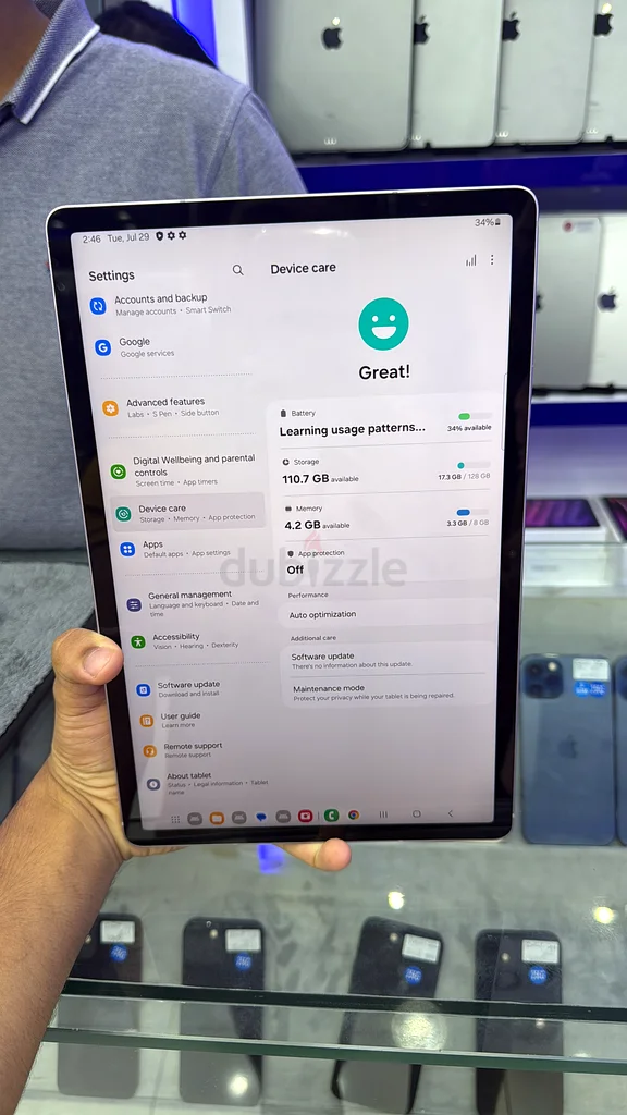 سامسونج جالاكسي تاب إس 9 إف إي بلس 128 جيجابايت مع علبة63209845222785112