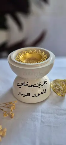 مخبرة صناعة منزلية طبقتين مع غطاء لون ذهبي