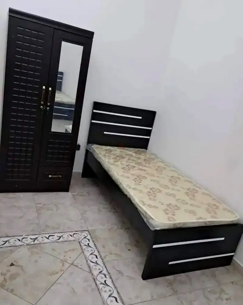 Sleek Modern Bed  Wardrobe Set for Sale
