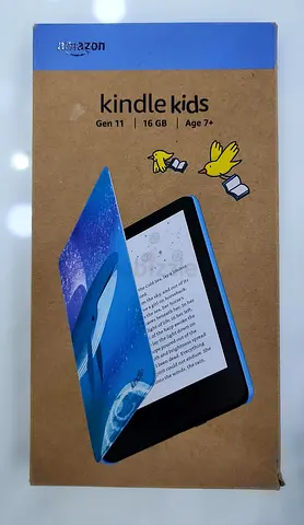 New Amazon Kindle 6 (11th Gen, 2024) Kids With Space Whale Cover 16gb Black