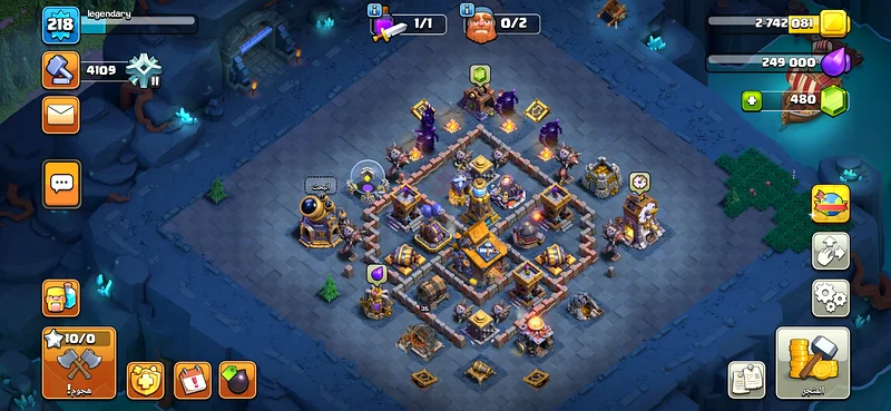 Conquer the Battle: Advanced Clash of Clans Base Layout for Sale.كلاش اوف  كلانس 16 شبه مكس.شحن pass63206395003649113