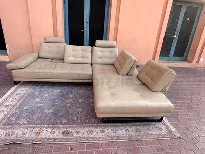 Italian High End Quality L shape sofa Pure Leather