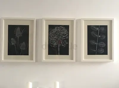 IKEA Trilling Set of 3 Prints in White Ribba Frames