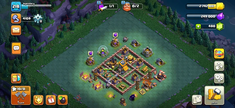 Conquer the Battle: Advanced Clash of Clans Base Layout for Sale.كلاش اوف  كلانس 16 شبه مكس.شحن pass63206395003649114