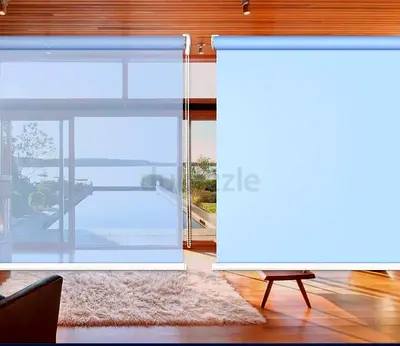 Elegant Blue Roller Blinds for Modern Homes