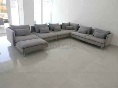 IKEA soderhamn Stylish Grey Sectional U shape Sofa with Plush Cushions