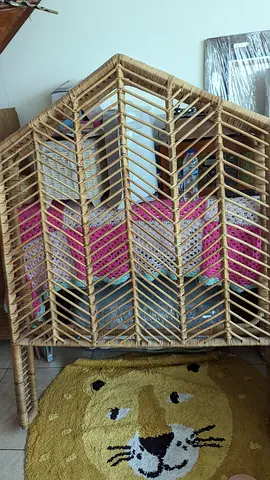 Rattan headboard