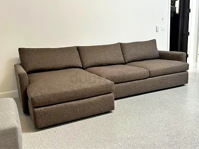 Cratebarrel lounge deep L shape sofa