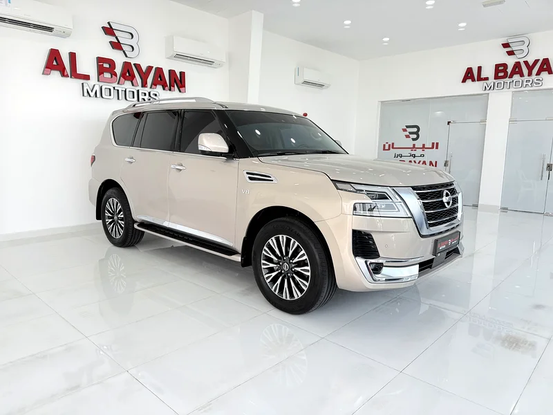 Nissan Patrol Titanium 2021, 400Hp, eight-cylinder, large/gulf beige color63405487882755115