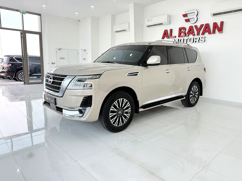 Nissan Patrol Titanium 2021, 400Hp, eight-cylinder, large/gulf beige color63405487882755111