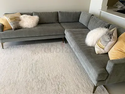 Premium quality Wést Elm Andes-3 pieces Corner Sofa perfect Condition