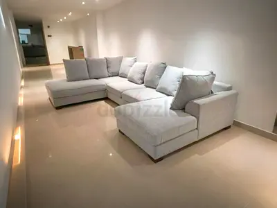 The one Kingstone Elegant Grey U-Shaped Sofa for Sale!