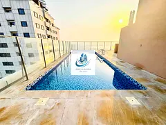 2 bhk very specious with wardrobe closed hall balcony gym pool car parking free just 55k Al nadha Sh